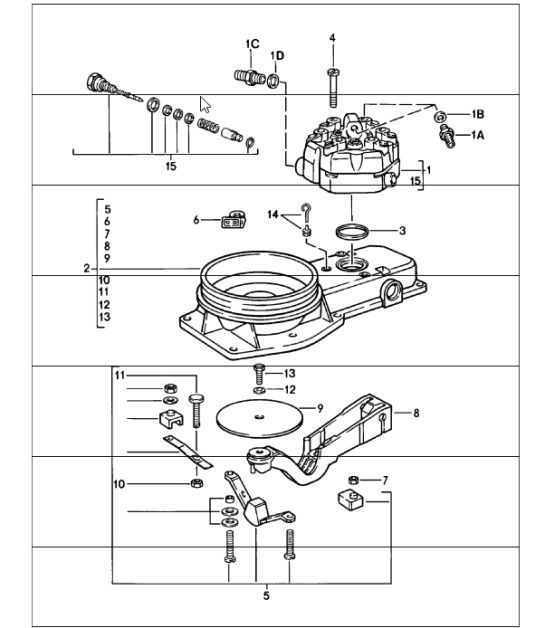 Diagram 107-00 Porsche 996（911）（1997-2005） 引擎