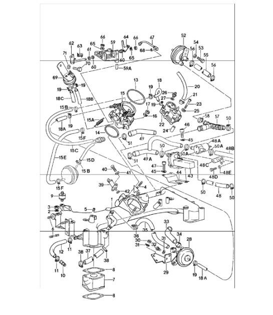 Diagram 107-20 Porsche 996 C2 3.4L 1997-08/01 Motor