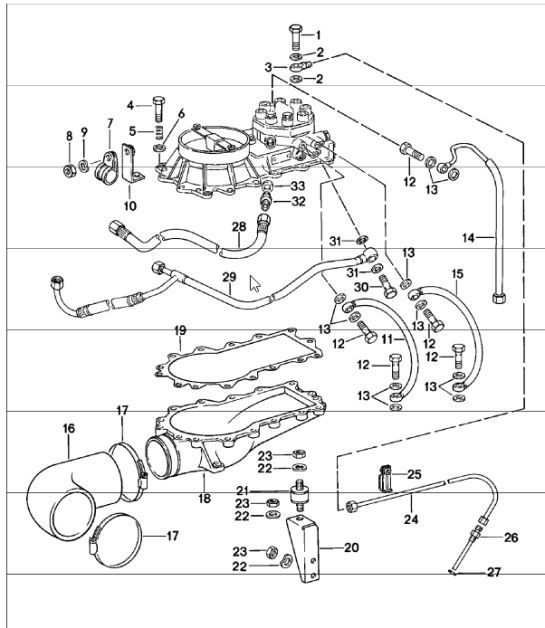 Diagram 107-35 Porsche Cayenne V6 3.6L Benzina 300 CV Motore