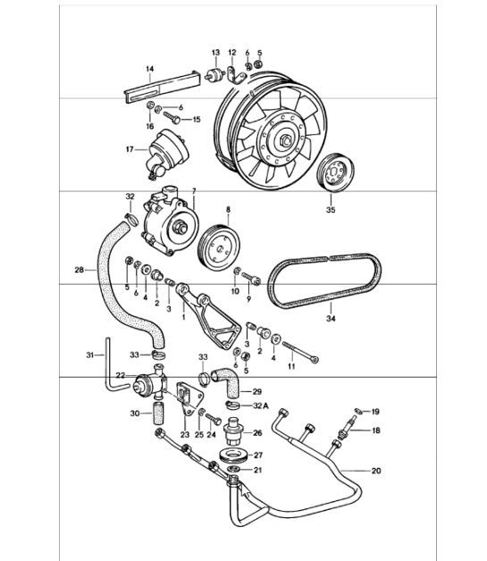 Diagram 108-00 Porsche Boxster S 981 3.4L 2012-16 Motor