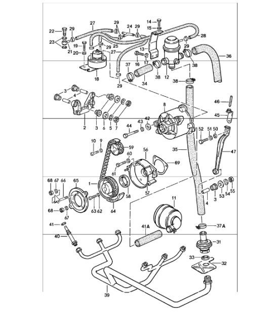 Diagram 108-05 Porsche Cayenne (9YA) 2018>> 