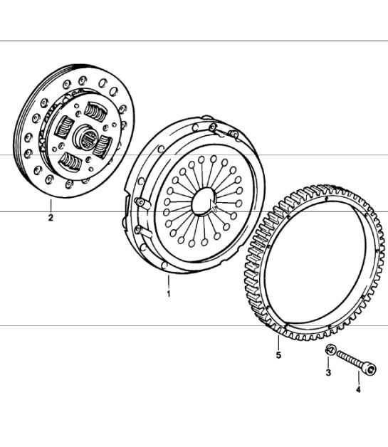 Diagram 301-00 Porsche 996 C4 3.4L 1997-08/01 Trasmissione