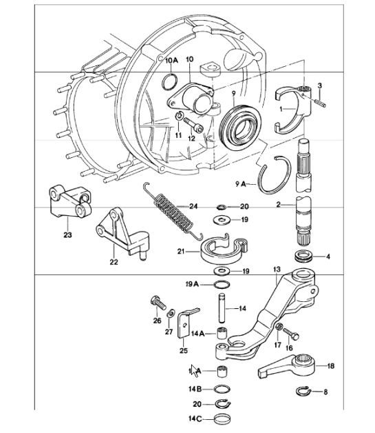 Diagram 301-05 Porsche 997 Carrera 2 3.6L 2005 年>> 传播