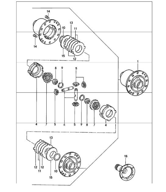Diagram 305-05 Porsche Cayman S 3.4L 987C 2005-08 Transmission