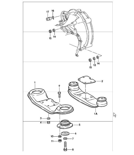 Diagram 306-00 Porsche Macan (95B) MK1 (2014-2018) Transmisión