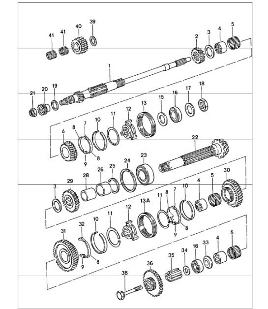 Diagram 309-05 Porsche 卡宴 9PA1 (957) 2007-2010 传播