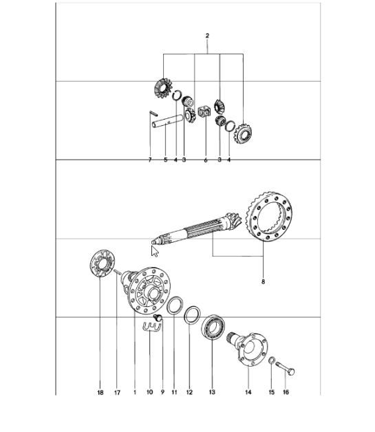 Diagram 311-00 Porsche 996 C4S 3.6L 09/01-2005 Transmission