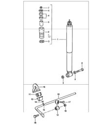 vibration damper stabiliser 911 1978-83