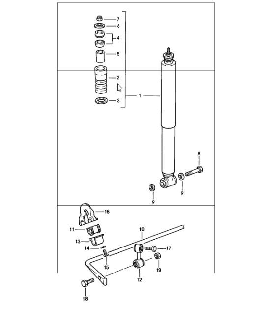 Diagram 502-00 Porsche Cayenne S 4.5L V8 2003>> Asse posteriore