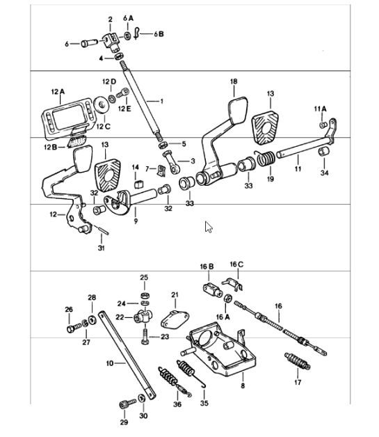Diagram 702-00 Porsche 928 (1978-1995) 