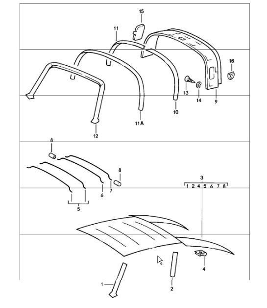 Diagram 807-06 Porsche Cayenne 3.6L 2007>> Carrocería