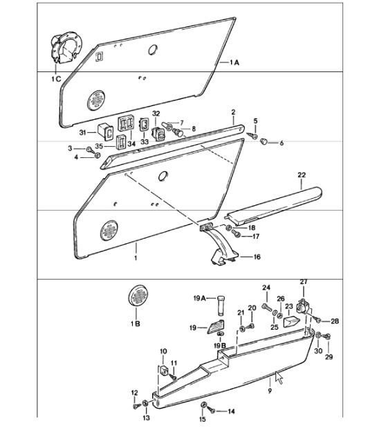 Diagram 807-10 Porsche 911/912 (1965-1989) Carrozzeria