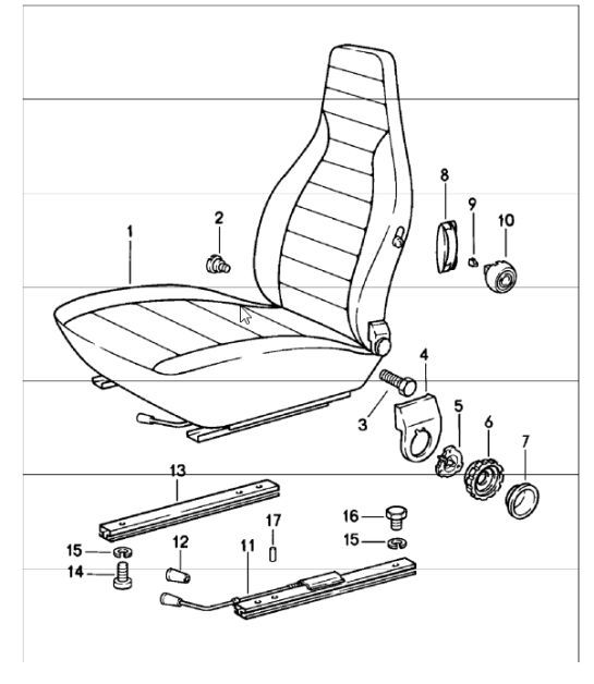 Diagram 808-00 Porsche 996 C4 3.6L 09/01-2005 Carrocería