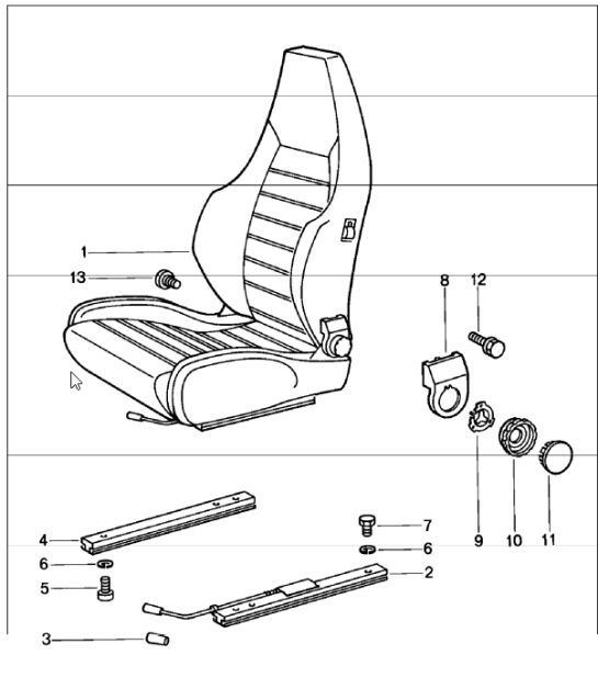 Diagram 808-25 Porsche Boxster T 718 2.0L PDK (300 CV) Carrocería