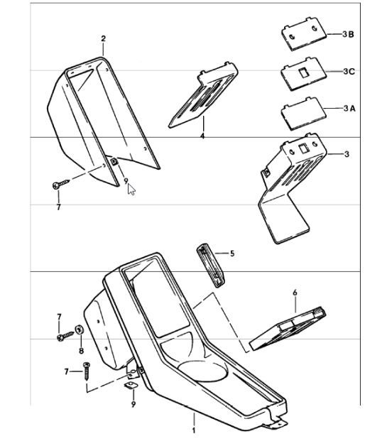 Diagram 809-15 Porsche 911/912 (1965-1989) Carrosserie
