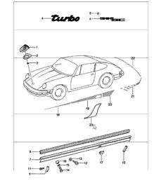 decorative fittings 911 1978-83