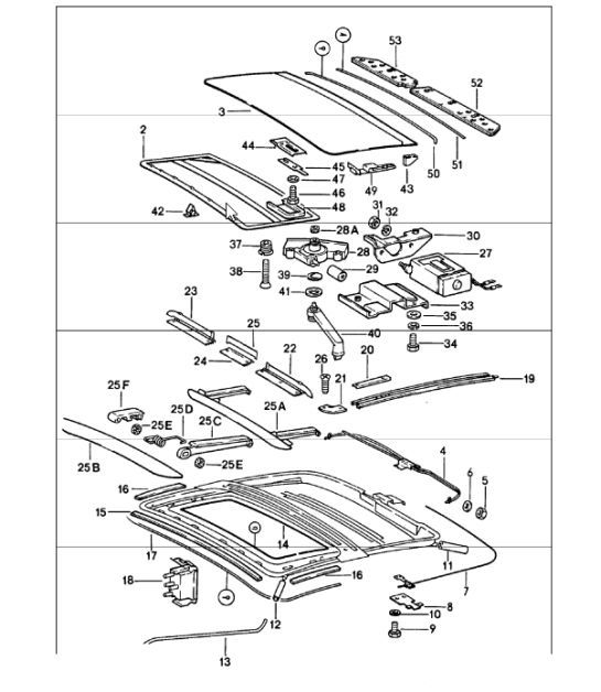 Diagram 811-00 Porsche 911/912 (1965-1989) Carrosserie