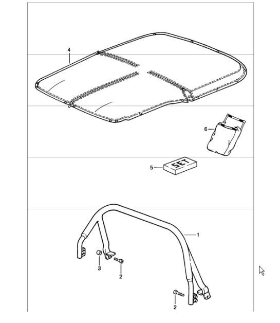 Diagram 811-11 Porsche Cayenne S 4.5L V8 2003>> Carrozzeria