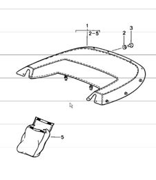 Cabrioverdeckbezug 911 1978-83