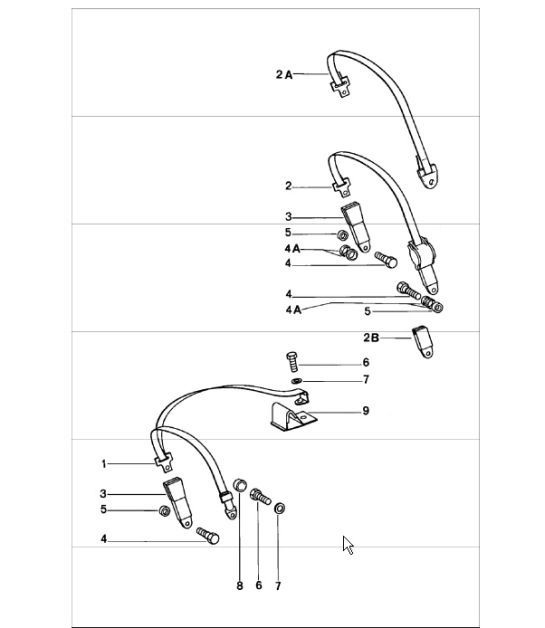 Diagram 812-05 Porsche 911/912 (1965-1989) Carrosserie