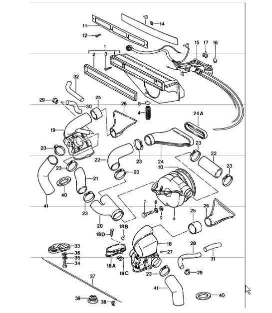 Diagram 813-00 Porsche 911/912 (1965-1989) Carrosserie