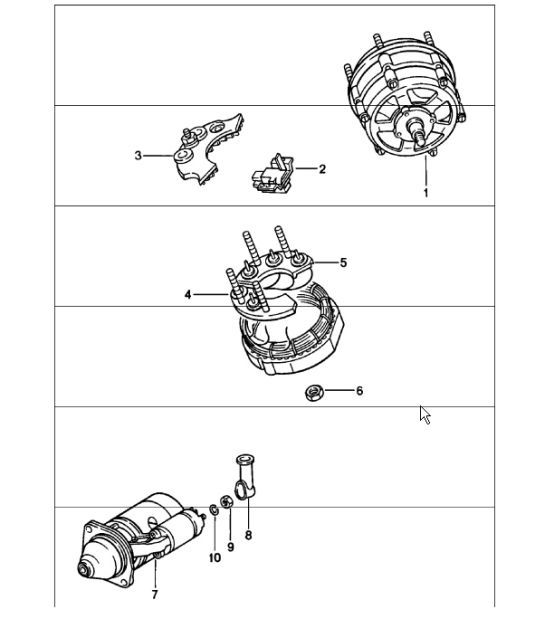 Diagram 902-05 Porsche Cayenne E-Hybrid Coupé V6 3.0L 470Hp 