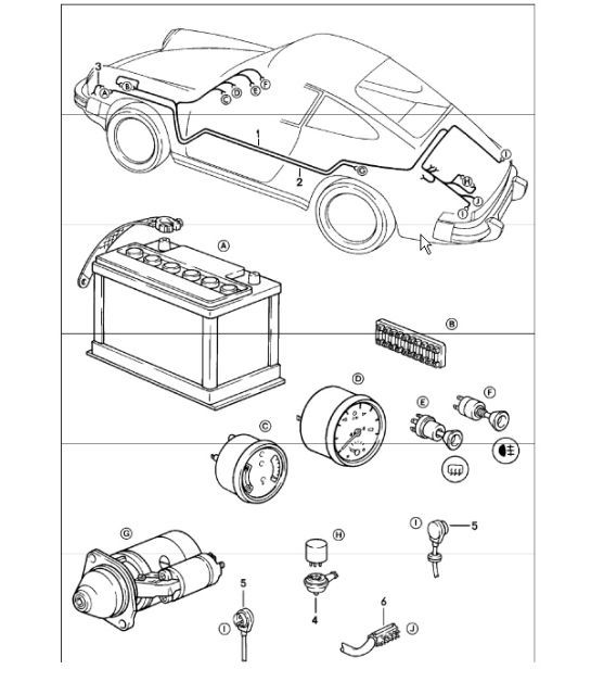 Diagram 902-10 Porsche Macan S Gasolina 3.0L V6 340 CV Equipo eléctrico