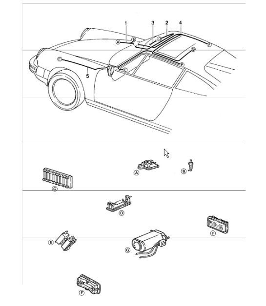 Diagram 902-14 Porsche Cayenne S V8 4.2L Diesel 382 CV Materiale elettrico