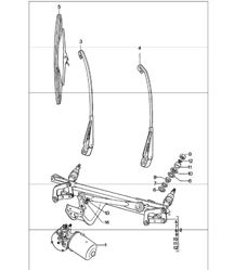 impianto tergicristallo 911 1978-83