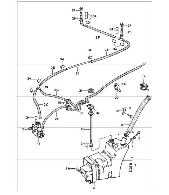 Diagram 904-10 Porsche Panamera S V8 4.8L Electrical equipment