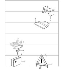 Accessories: child car seat vehicle cover 911 1984-86