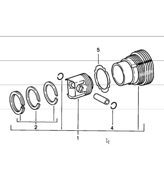 Diagram 102-05 Porsche Panamera 970 MK2 (2014-2016) Moteur