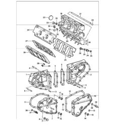 Camshaft housing chain case 911 1984-86