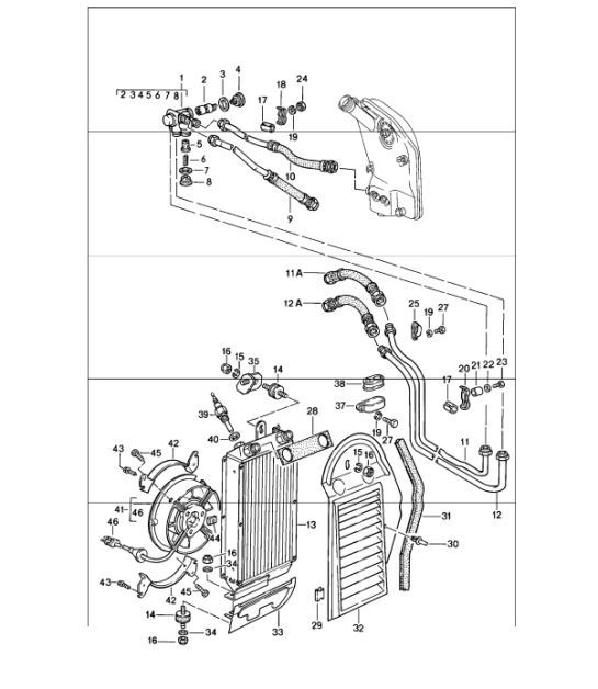Diagram 104-05 Porsche Cayenne S V6 2.9L benzina 440 CV 