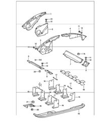 luchtkanaal motorkap 911 1984-86