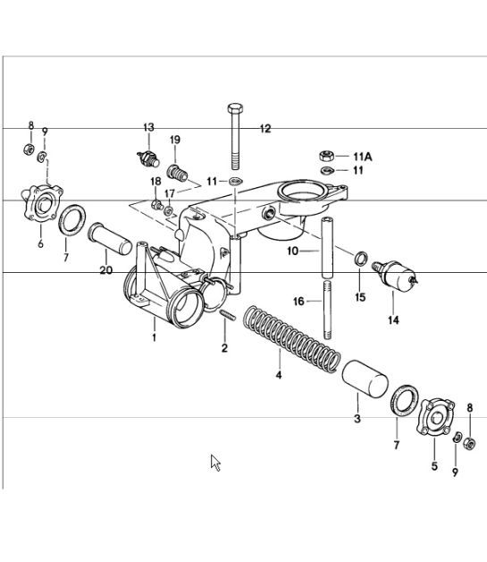 Diagram 107-30 Porsche 991（911）MK1 2012-2016 年 引擎