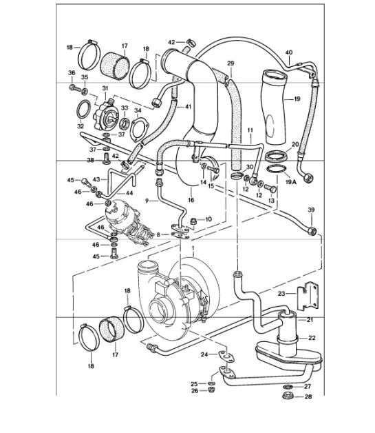 Diagram 107-40 Porsche 996 GT3 MKI 1999-02 Motore