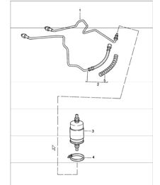 fuel system rear 911 CARRERA 1984-86