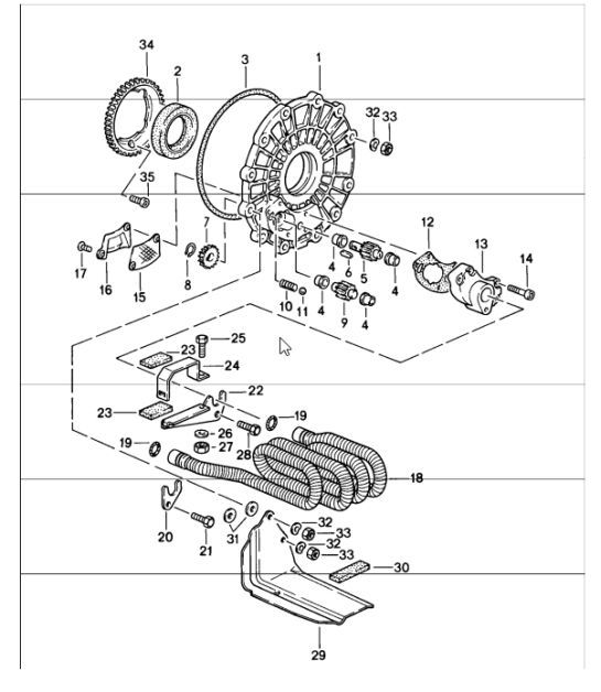 Diagram 302-01 Porsche Cayenne 3.6L 2007>> Trasmissione
