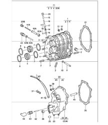 gear housing, transmission cover 911 1984-86