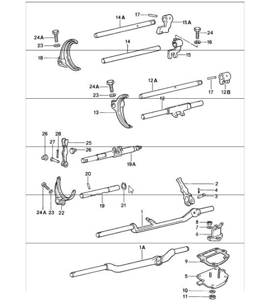 Diagram 304-00 Porsche 卡宴 92A（958） 2010-2017 传播