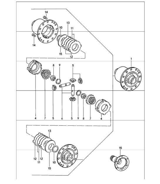 Diagram 305-05 Porsche Cayman S 3.4L 987C 2005-08 Transmission