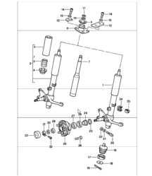 shock absorber strut 911 1984-86