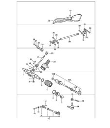 steering parts lower 911 1984-86