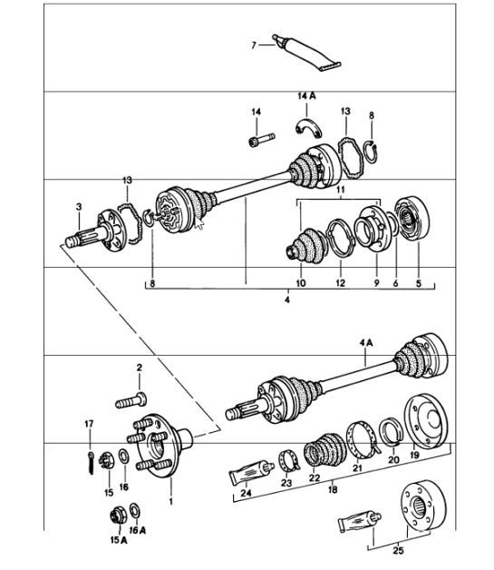 Diagram 501-05 Porsche Cayenne Coupé Turbo V8 4.0L Gasolina 550 CV 