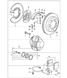 Assale posteriore con freno a disco 911 CARRERA 1984-86