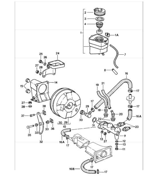 Diagram 604-00 Porsche 996 GT2 2001-05 Ruedas, Frenos