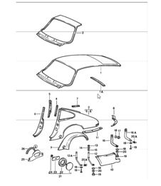 exterior panelling rear  (it is necessary to rework) 911 COUPE 1984-86