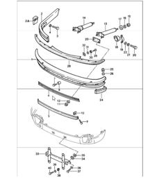 bumper front 911 1984-86