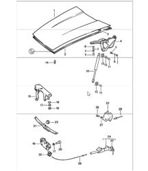 deksel voorzijde 911 1984-86